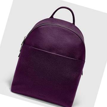 Women's Ecco Textureblock Small Bags Purple | SG 301BEX